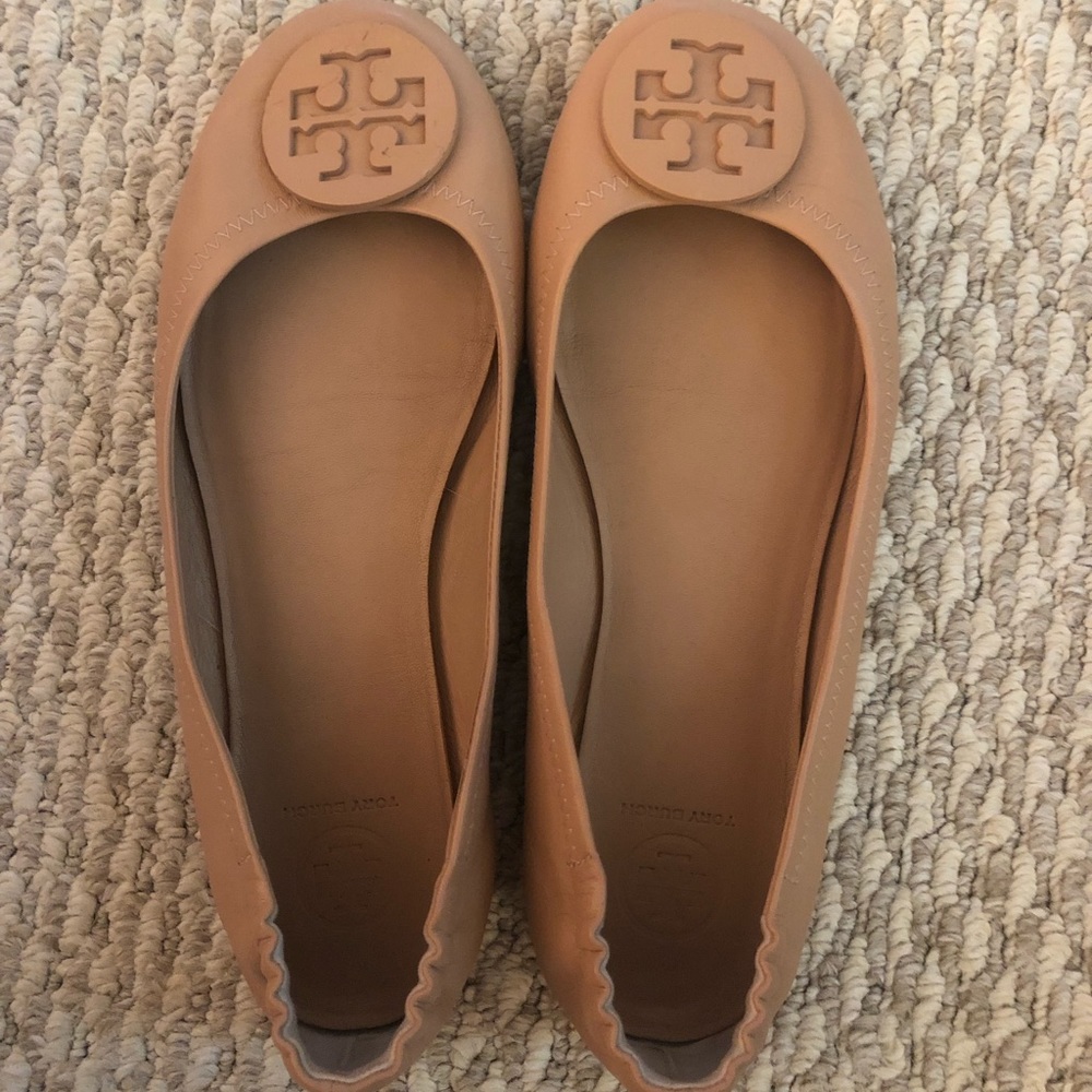 Barley worn Tory Burch flats